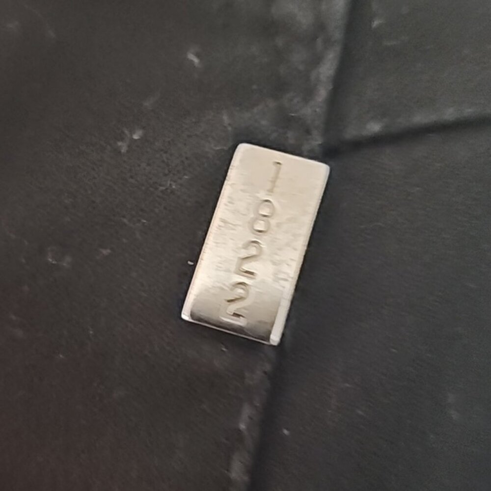 1822 crop black denim pant